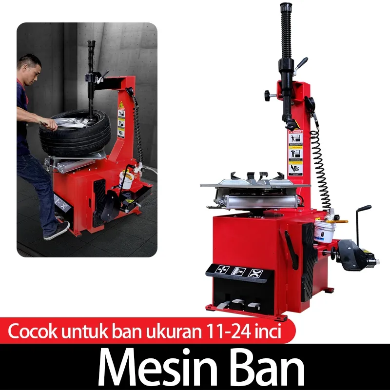 Mesin Pembuka Ban Mobil Motor Otomatis Tyre Changer 11-24 Inch 220V 2500KG Rangka Tebal GARANSI