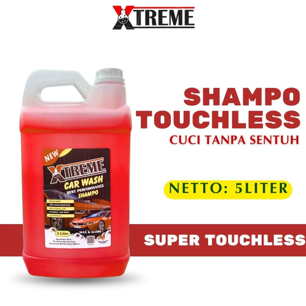 XTREME Shampo Motor Mobil Super Touchless 5 LITER / Shampo Tanpa Sentuh 5 Liter