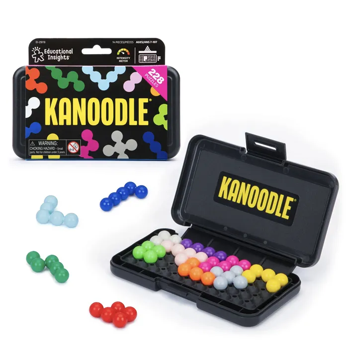 Educational Insights Kanoodle Brain-Bending 2D And 3D IQ Logic Puzzle Game, Mainan Edukasi Logika 2D & 3D Anak Dewasa