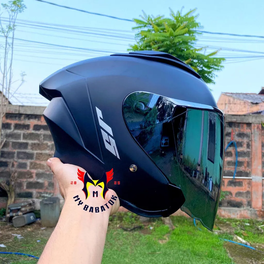HELM HALF FACE MLA S15/MLA J5 TERBARU PAKET GANTENG KACA CLEAR HITAM BLUE SILVER SNI HELM HALF FACE KACA BLUE IRIDIUM ML J5 KACA BLUE KACA SILVER
