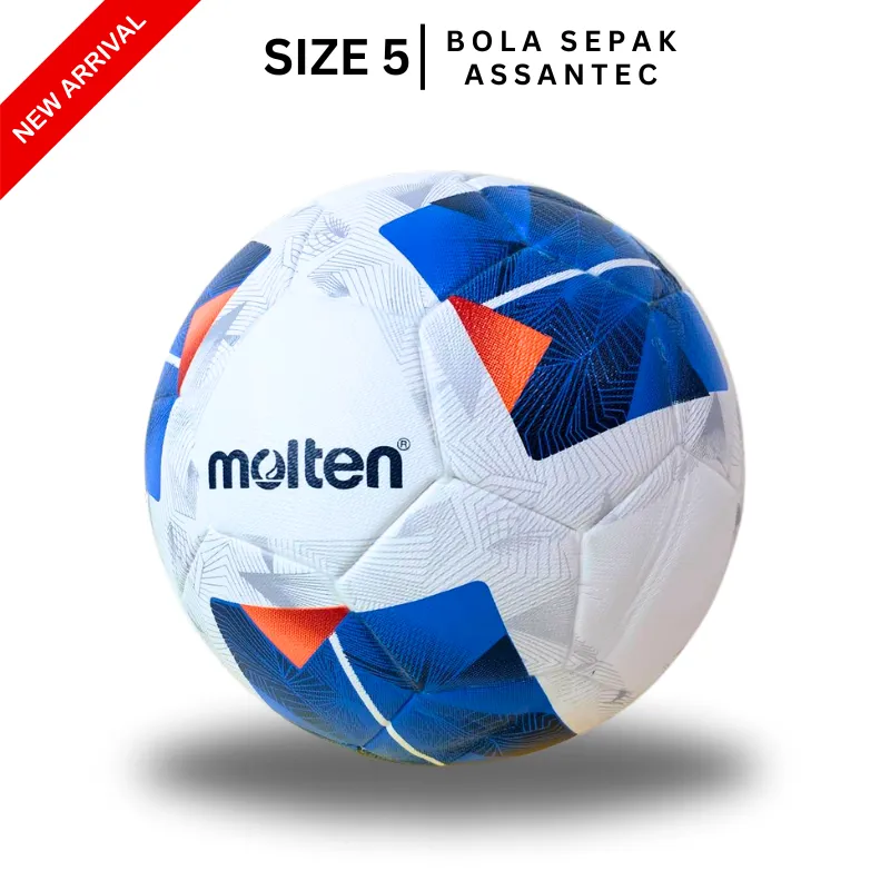 BOLA SEPAK SIZE 5 / BOLA KAKI PRESS / BOLA SEPAK ASSANTEC FREE PENTIL DAN JARING