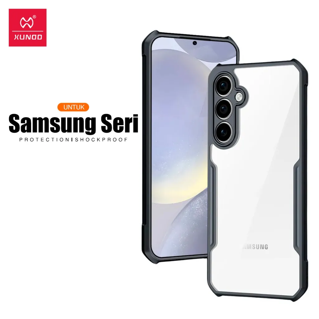 XUNDD Case Untuk Samsung S26 Ultra S26+ S26 A37  A57 S25 FE Note 8 A17 S25 Edge A26 5G A36 A56 S25 S25+ S25 Ultra A16 A55 A35 A15 A52 A05S A52S A54 Shockproof Slim Transparan Casing Belakang / dengan Perlindungan Kamera