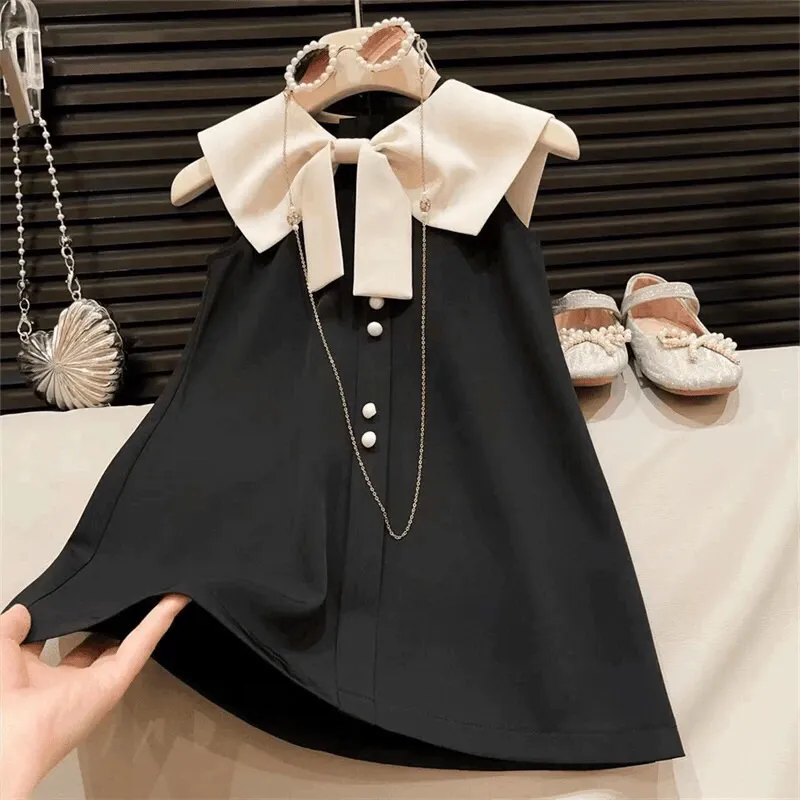 Kejora - Christy dress anak perempuan hitam baju pesta cewe korea style