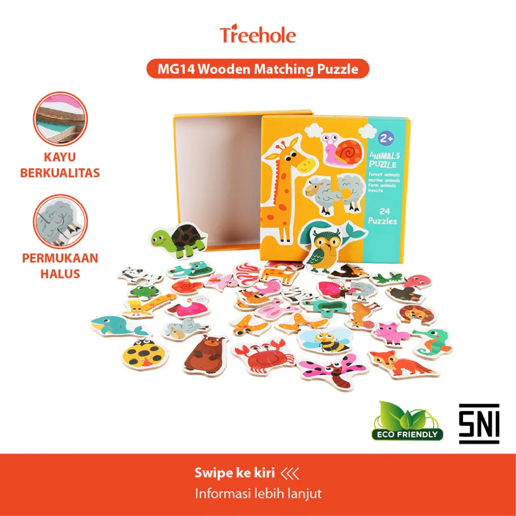 Beringin Toys - Treehole Mainan Edukasi Anak/Jigsaw/ Mainan Anak/Puzzle Kayu/ Puzzle Anak /Puzzle 3D