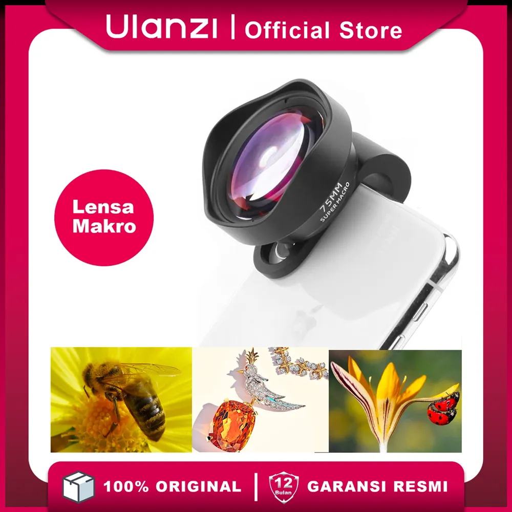 ULANZI 75mm 10x Macro Lens - LENSA MAKRO [40~75mm]