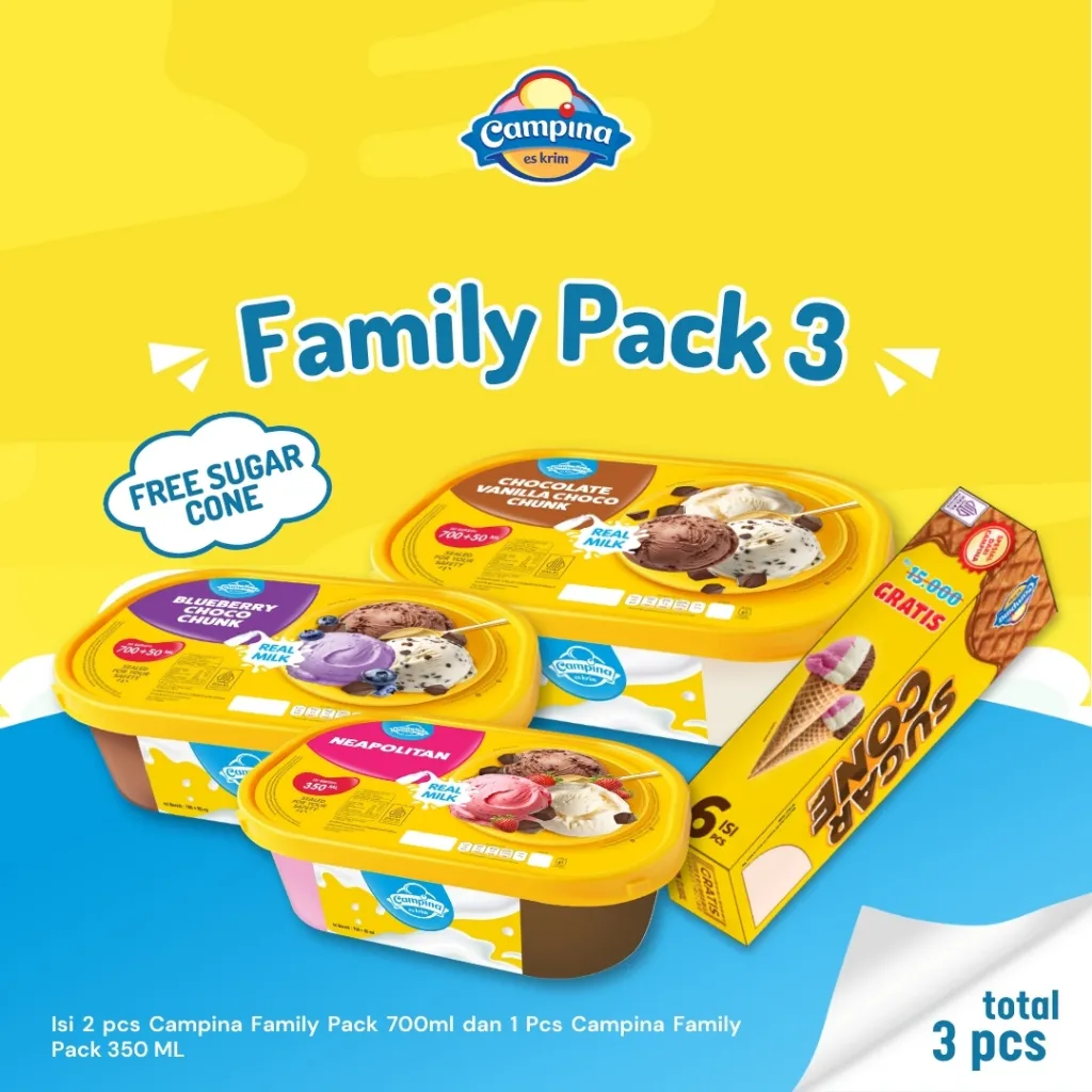 Campina Family Pack 3 - Es Krim