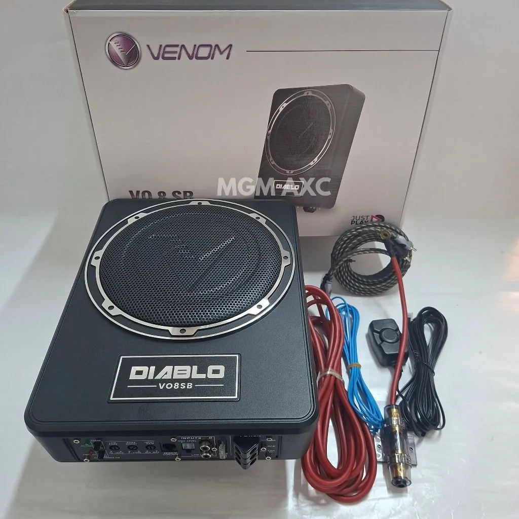 Venom Diablo VO 8SB Subwoofer Kolong Aktif 8 Inch Underseat Bass Tube - Subwofer 8"