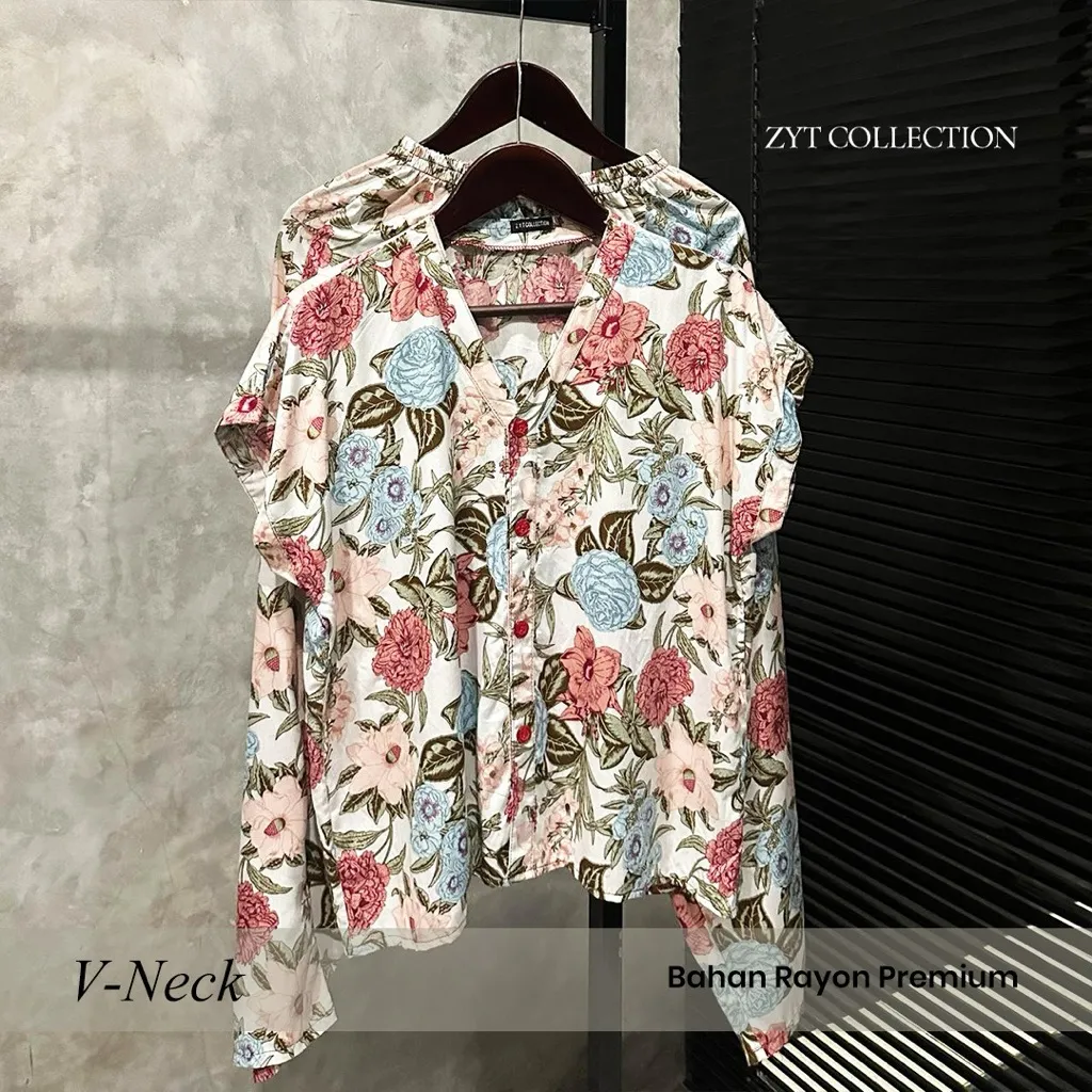 ZYT - Piyama Rayon | Piyama Rayon Vneck Jumbo Wanita Busui Friendly | Baju Tidur Rumahan Kekinian All Size XL | Setelan Piyama Lengan Tanpa | Adem & Nyaman