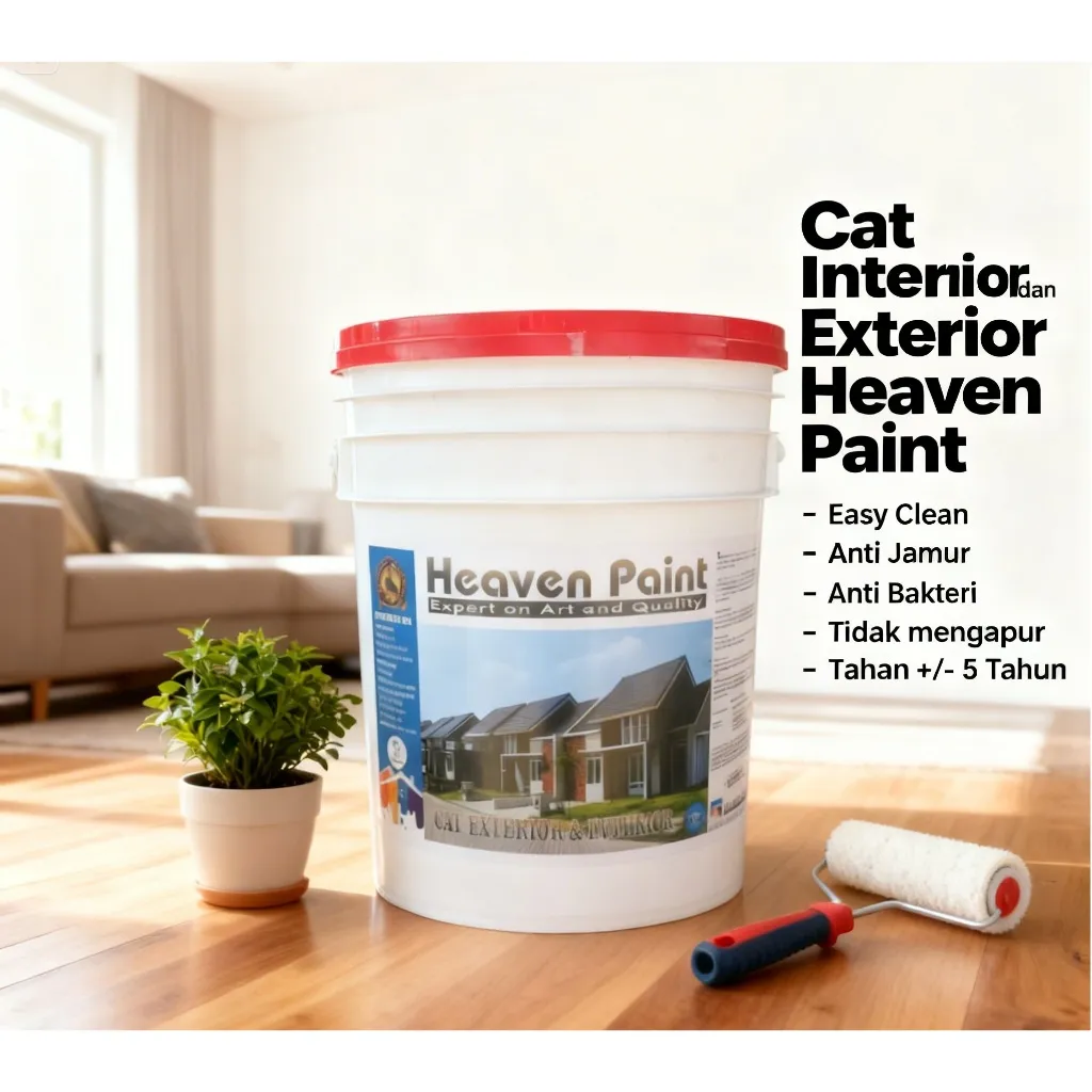 Cat Tembok Interior Exterior Easy Clean/Washable (bisa dilap jika terkena noda) 20kg