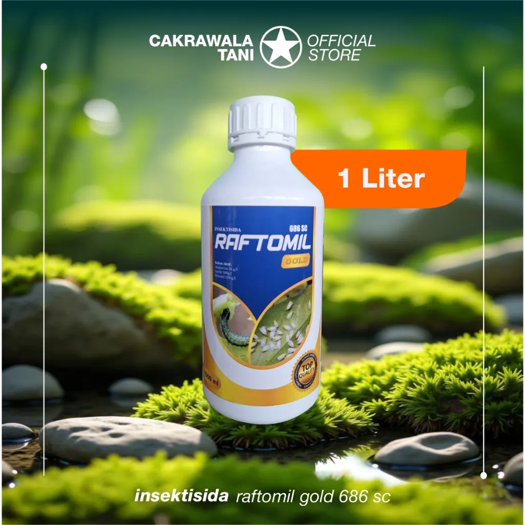 RAFTOMIL GOLD 1 LITER 686SC 1liter INSEKTISIDA ABAMECTIN ASEFAT METOMIL