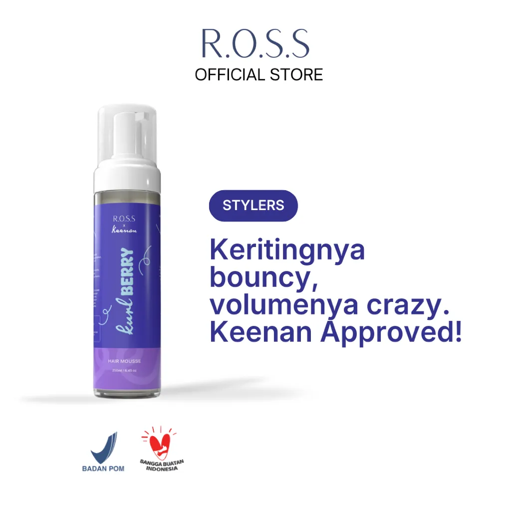 R.O.S.S X Keenan Kurl BERRY Hair Mousse 250ML