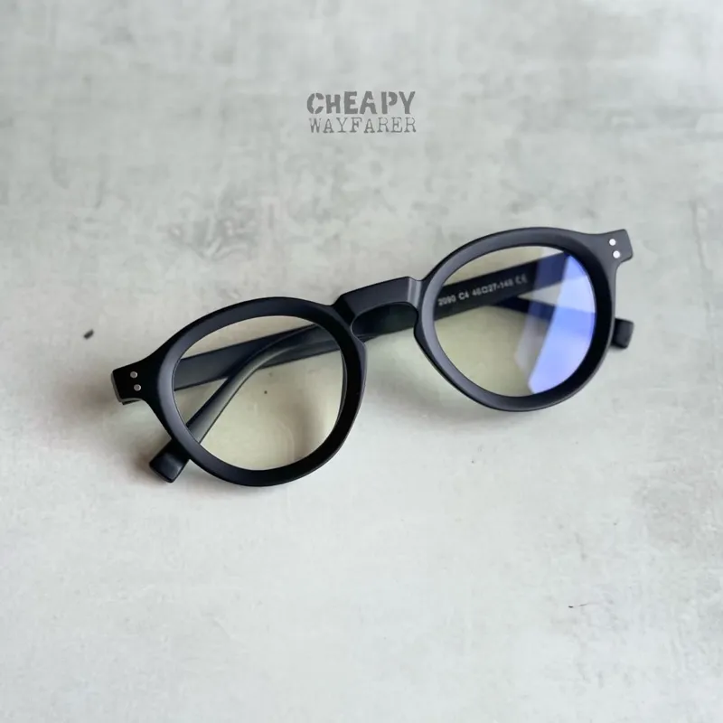 Kacamata Shelby Retro Acetate Premium Quality + Paket Lensa Minus & Normal Antiradiasi Blueray Photocromic Bluecromic