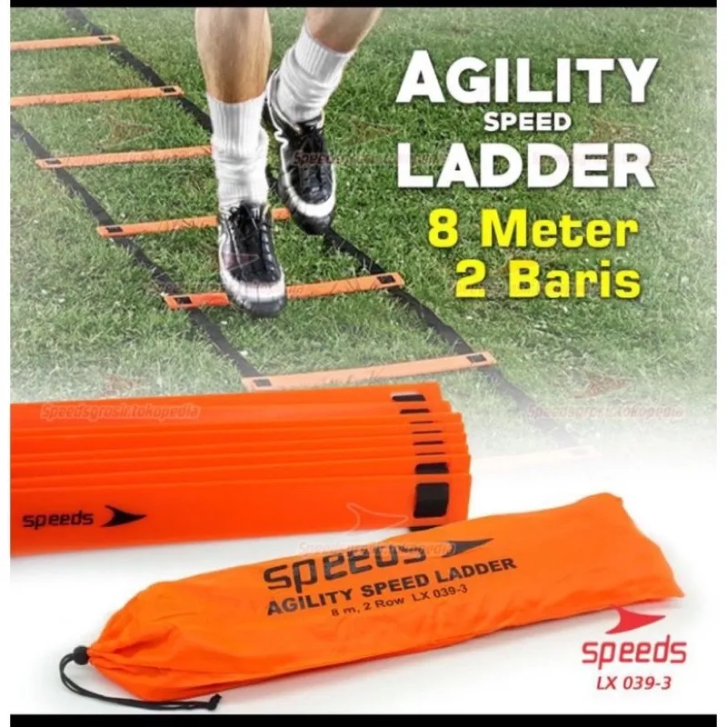 AGILITY LADDER speeds original total 8 meter tangga ketangkasan baris latihan training alat latihan ssb klub Drills training Tangga Kelincahan original LX-039-3
