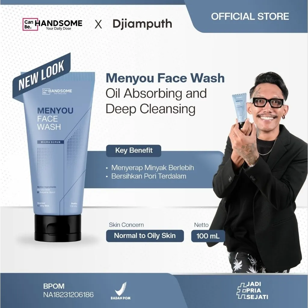 Menyou Facewash Micro Scrub [100ml] - Canbe Handsome