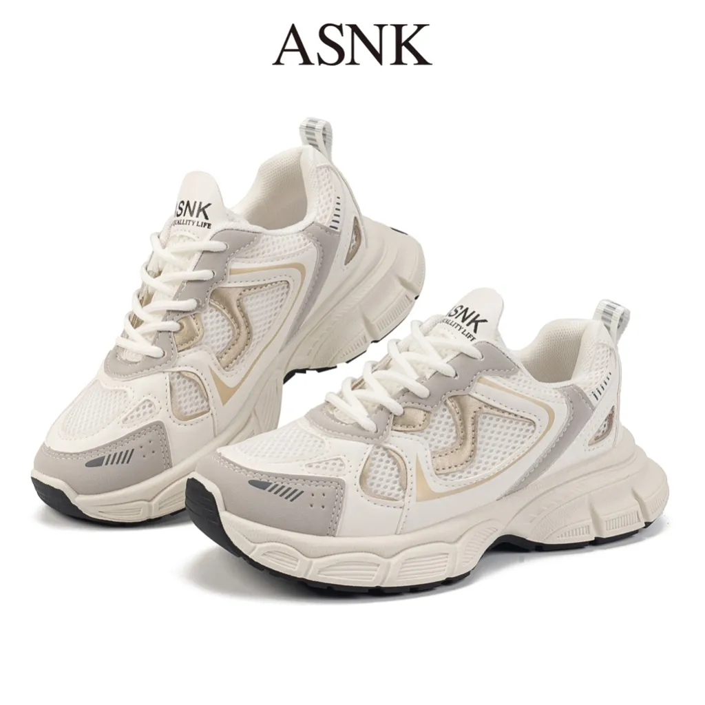 SIZE 36-44 ASNK SEPATU SNEAKERS RUNNING WANITA/COWOK KOREA SPORT SHOES OLAHARAGA H-505