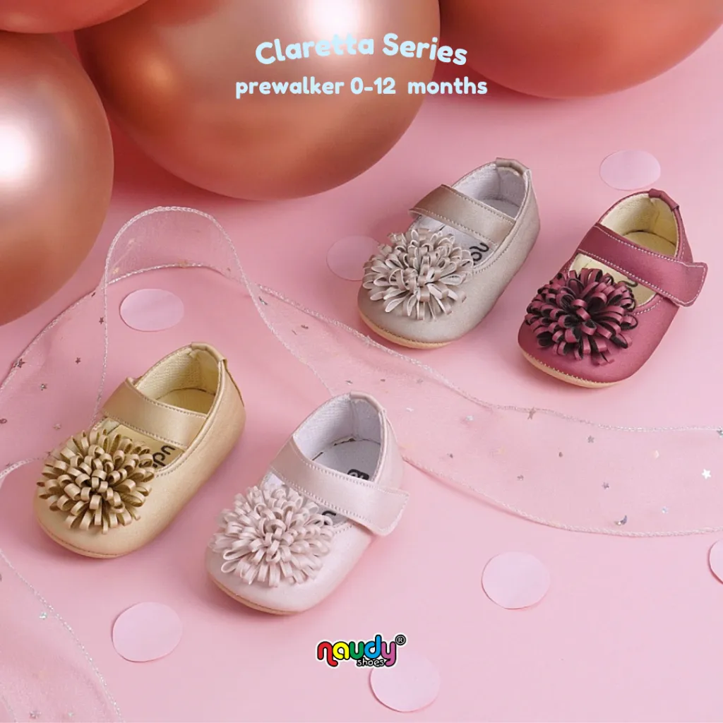 Naudy Shoes Sepatu Bayi Perempuan Prewalker Antislip - Claretta