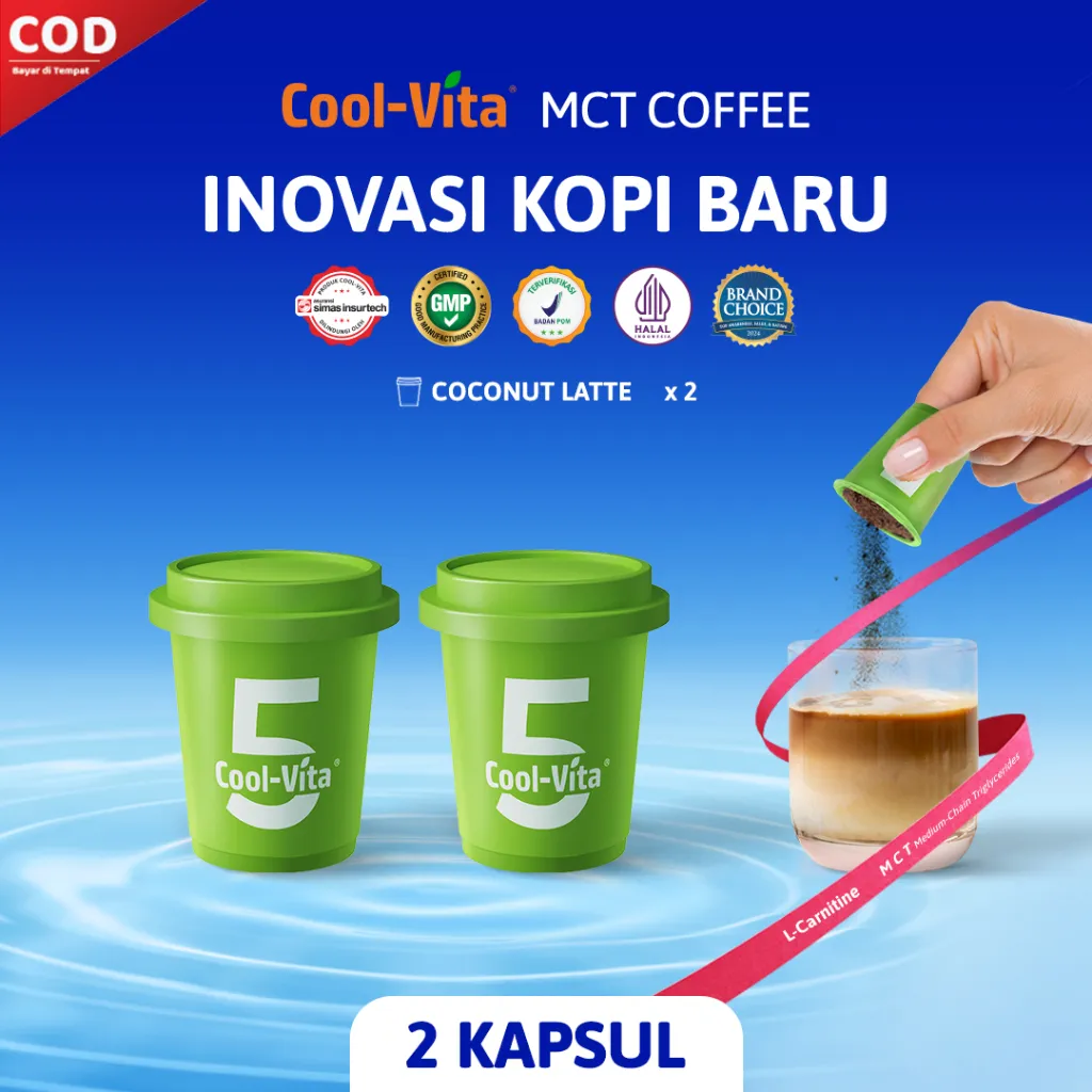 [LIVE] 1 Box Coolvita MCT Coffee Capsule Minuman Inovasi Kopi Baru