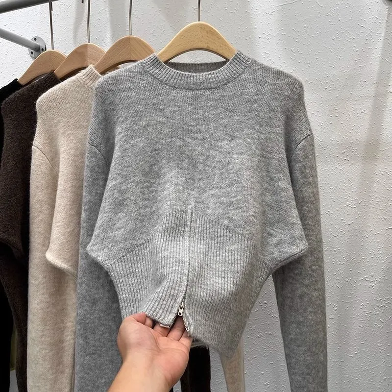 [Hallyu] Atasan Rajut Casual Knit Lengan Panjang Kekinian | Casual Korean Style Sweater Knit Lengan Panjang (RCY)