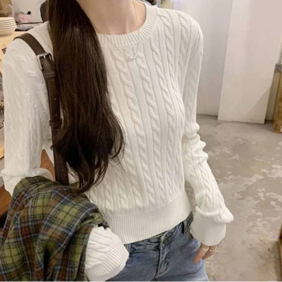 CABLE sweater rajut Olop Bianca sweater rajut knitwear wanita