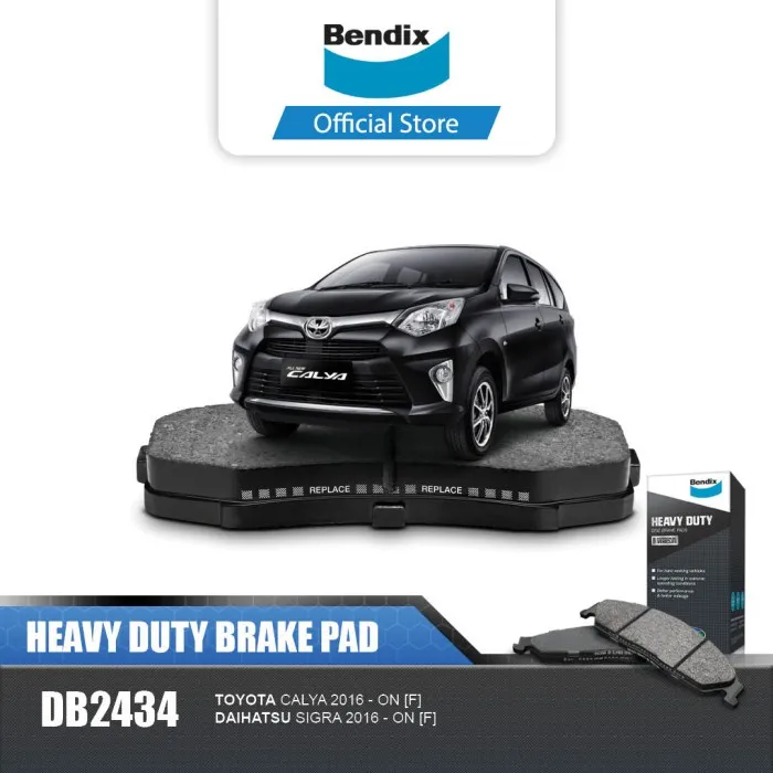 Bendix Kampas Rem Depan Mobil Toyota Calya Heavy Duty - DB2434HD