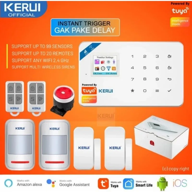 Kerui W181 Tuya WiFi GSM Wireless Sensor Smart Alarm