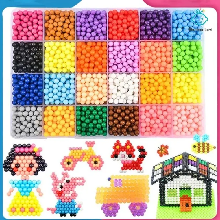 (COD)3600 PCS Diy Anak Magic Water Beads / Mainan Anak Diy beads Set / Mainan Edukasi Anak