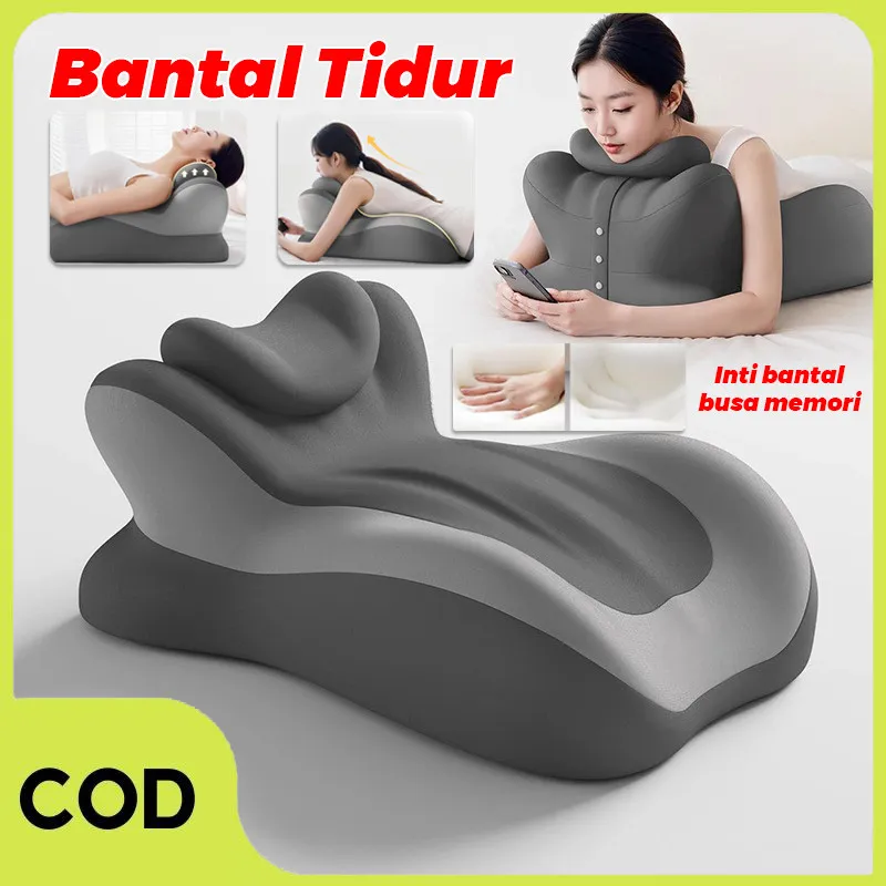 [COD] Bantal Tidur Busa Memori Bantal Tidur Multifungsi Sempurna Bantal Tidur Push-Up Bantal Tidur Sandaran Kepala Dapat Dilepas Bantal Tidur Bacaan Bermain Ponsel