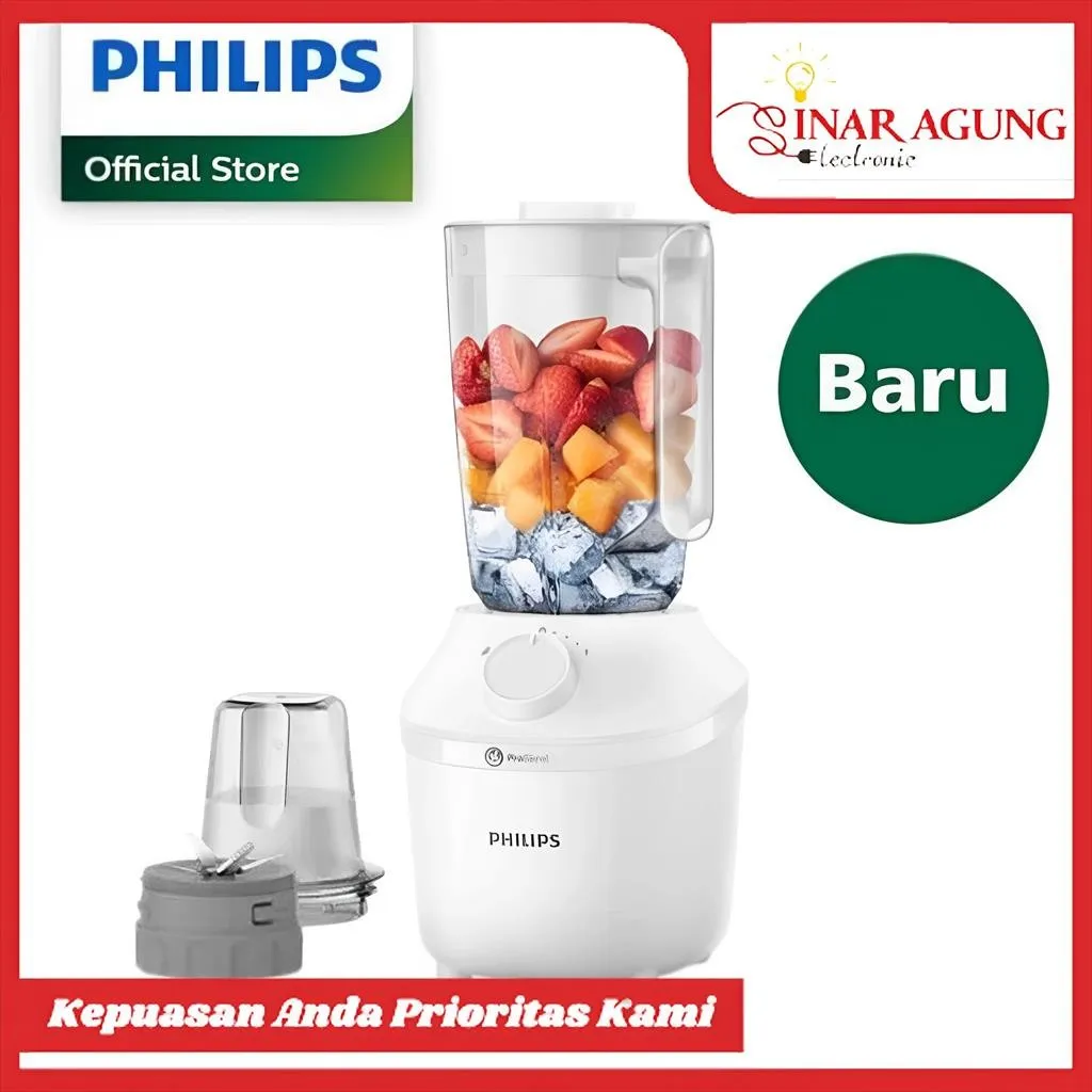 PHILIPS HR-2042 / HR2042 /10 BLENDER 1 LITER PUTIH - GARANSI RESMI