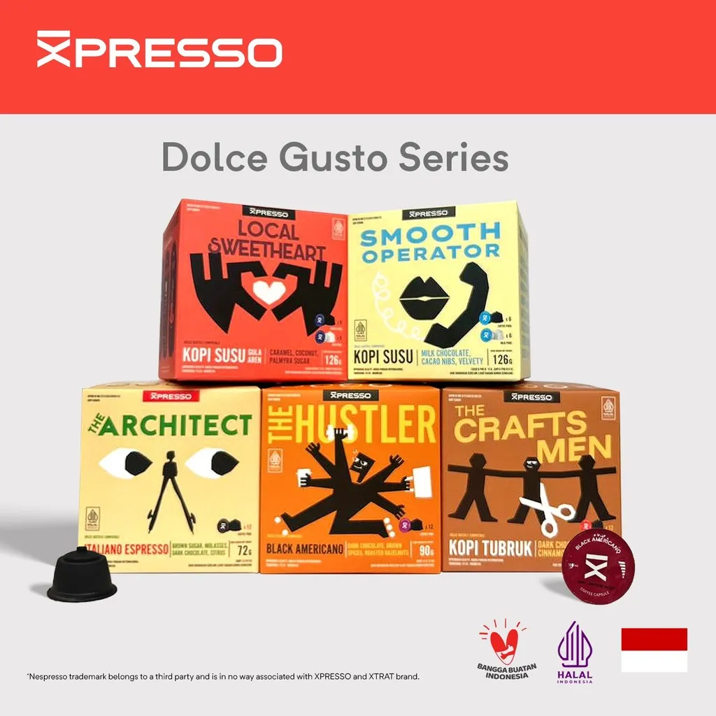 XPRESSO Kopi Kapsul DOLCE GUSTO Series Coffee Capsule