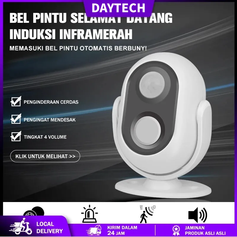 Daytech Welcome Automatic Doorbell Alarm Bell Home Shope Supermarket Infrared Motion Sensor Induction Alarm