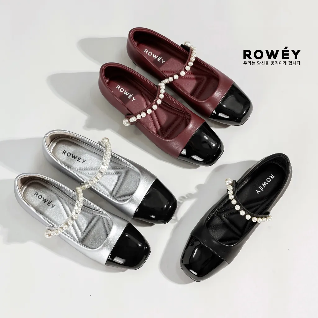 Rowey Sepatu Flat Shoes Wanita Korea Diva