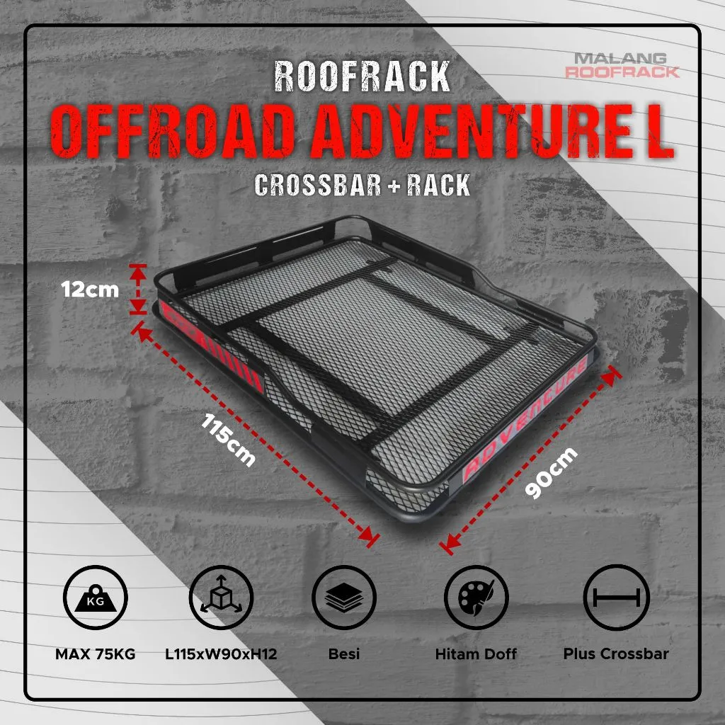 Rak Mobil RoofRack Offroad Rak Atas Mobil Size Large + Crossbar UNIVERSAL