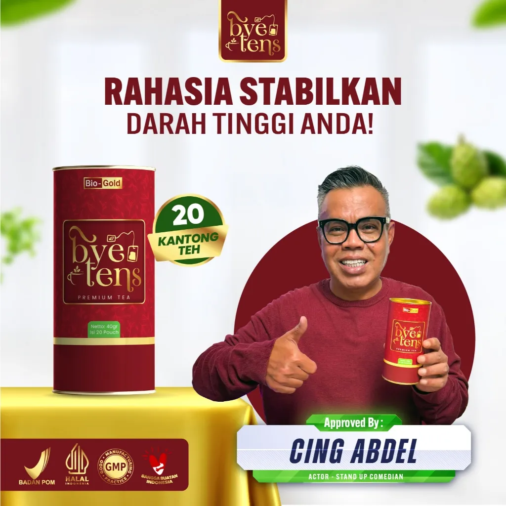 Bye Tens - Premium Tea Teh Obat Hipertensi Kolesterol Gula Darah Tekanan Darah Tinggi