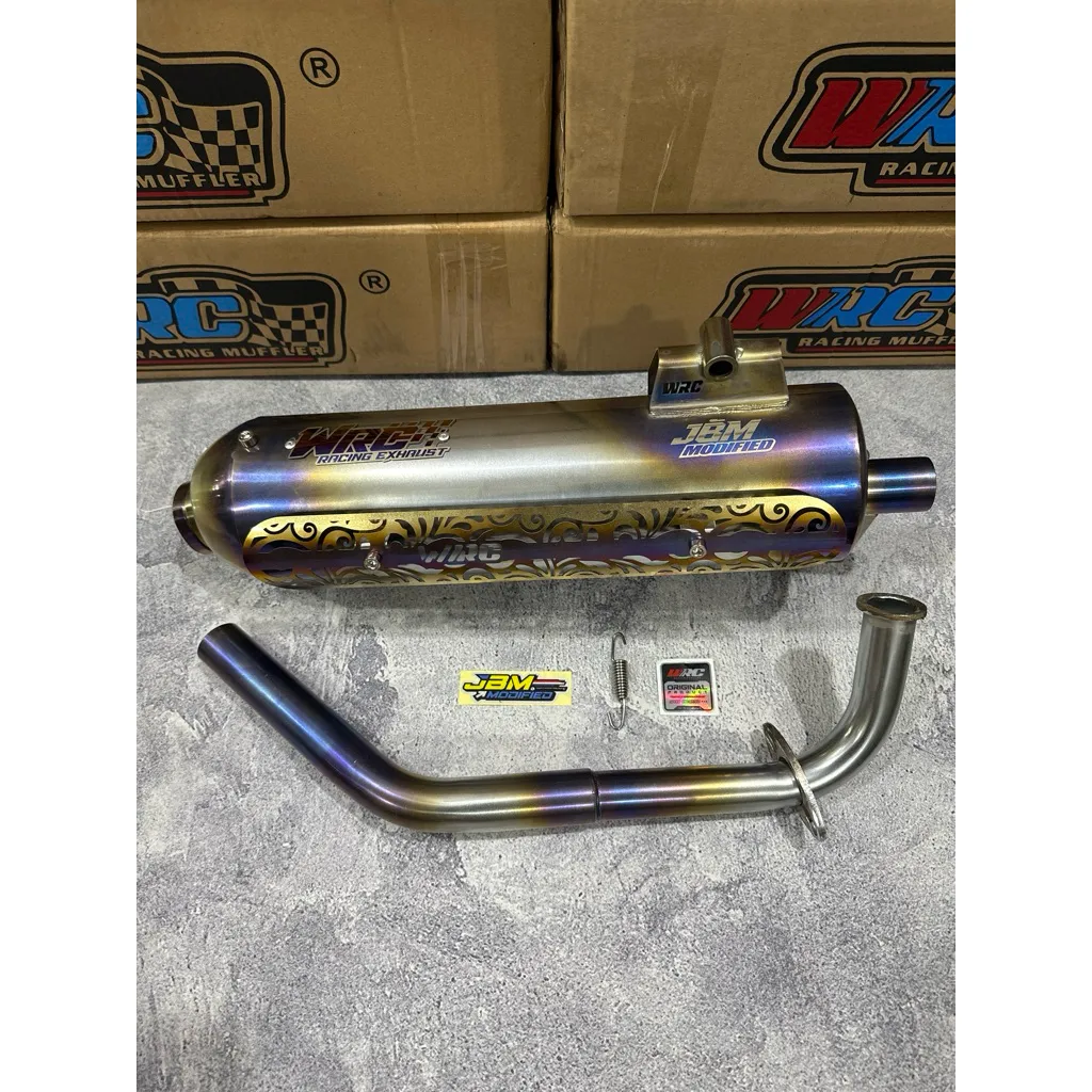 KNALPOT STANDART RACING WRC SUNBLUE MATIC HONDA & YAMAHA