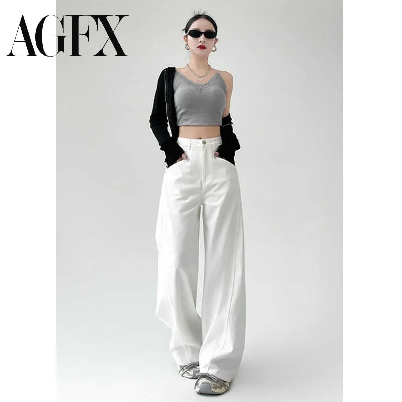 Highwaist Celana Jeans Wanita Losse Terbaru Kulot Jeans Wanita Losse Celana Jeans Putih