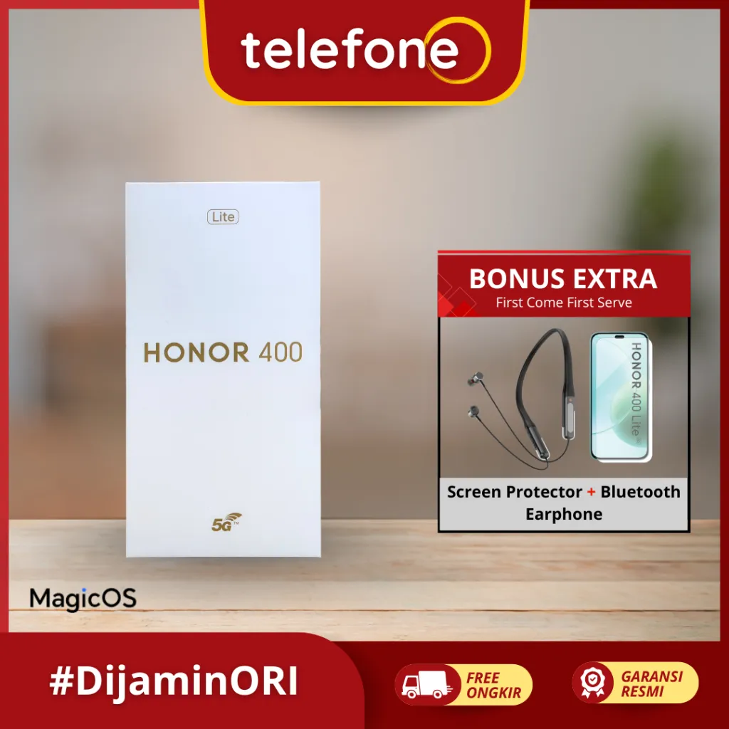 HONOR 400 Lite 5G Smartphone RAM 16GB [8GB+8GB] + ROM 256GB AI Camera Button | Ultra-Clear Camera | Ultra-tough Triple Defense Garansi Resmi
