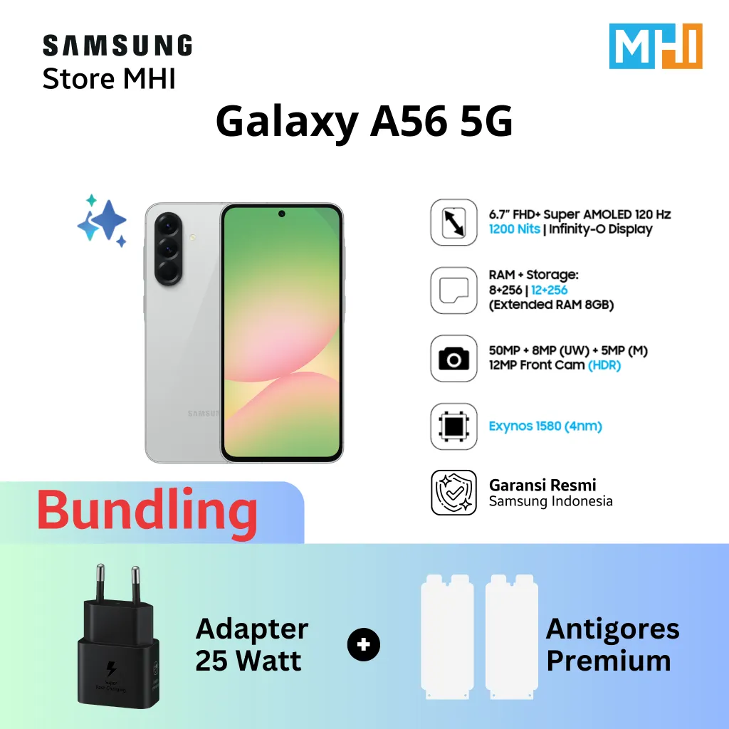 Samsung Galaxy A56 5G, Original, Kamera 50 MP - 8/128GB 8/256GB 12/256GB