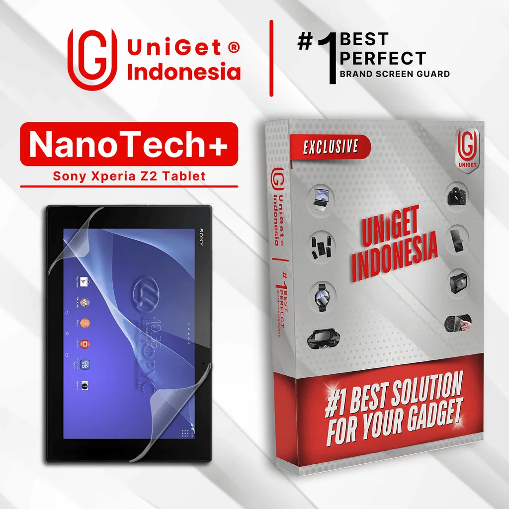 UniGet EPU BIO GENESIS Hydrogel for Sony Xperia Z2 Tablet / Screen Guard (Nanotech+ 100% Recycle) Premium Hidrogel Anti-Scratch Protector Tempered Gorilla Glass 5 6 7 Anti Gores Full Cover Smart Phone Watch Handphone Gadget Tab Laptop Kamera