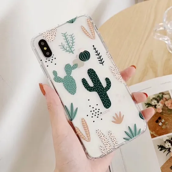 Cactus printing anticrack case huawei honor hot 11 12i play 11 note pro smart 6 7a 8a 8x 40i 9i 9 lite p30 pro zenfone max pro m1 m2 live l1 l2 lenovo a6000 a6600 a7000 a7700 infinix smart 4 5 7 8 hot 8 9 play 9 10s 10 play (4)