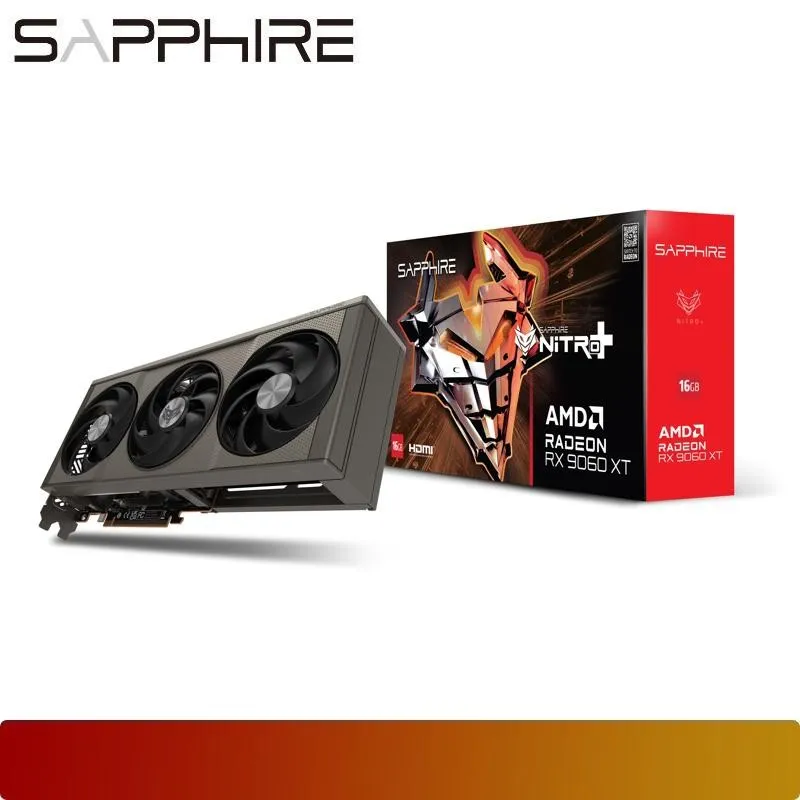 SAPPHIRE NITRO+ AMD Radeon RX 9060 XT GPU 16GB GDDR6