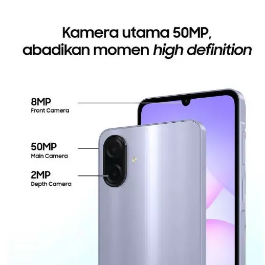 Samsung Galaxy A07  4G 4/64GB | 4/128GB | 6/128GB | 8/256GB [FREE ADAPTOR ORIGINAL SAMSUNG] - Garansi Resmi SEIN INDONESIA