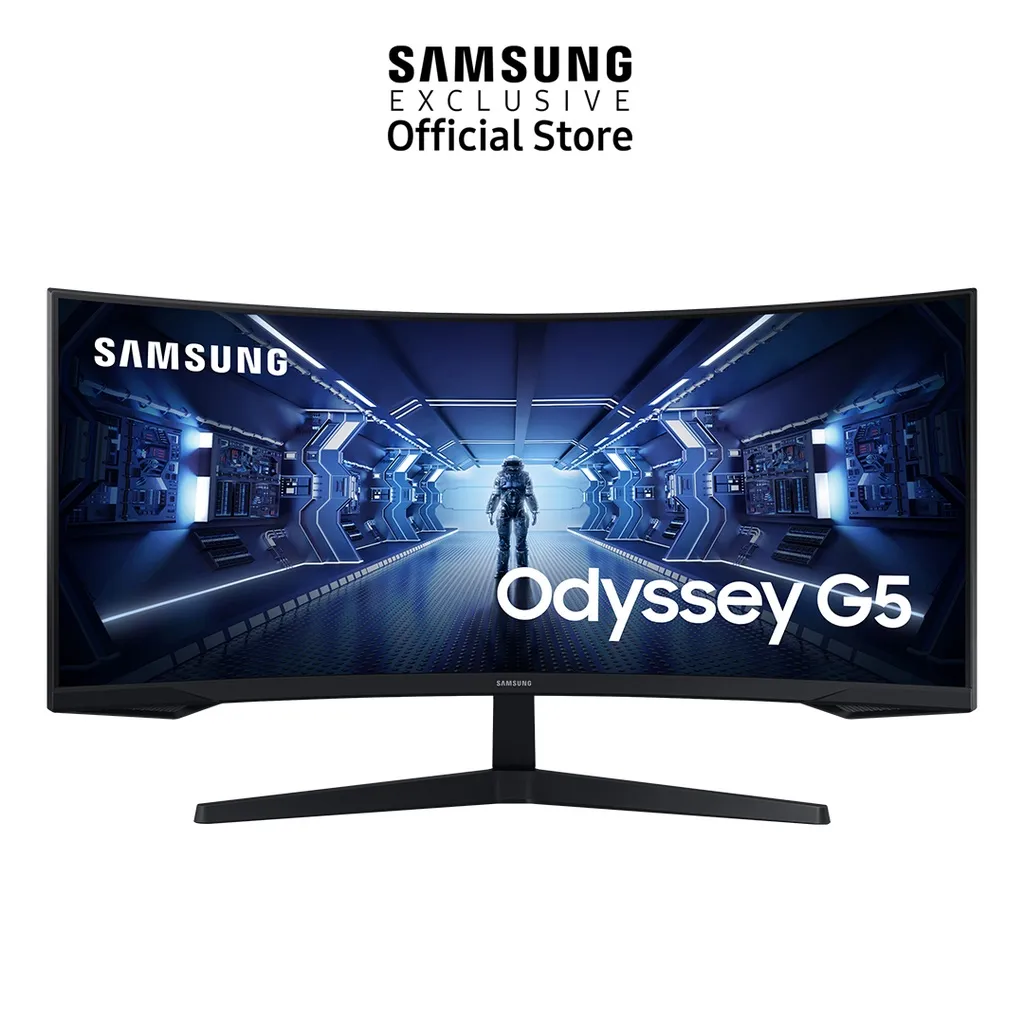 Samsung 34" Odyssey G5 165Hz 1ms WQHD Monitor w/ 1000R Curved Screen