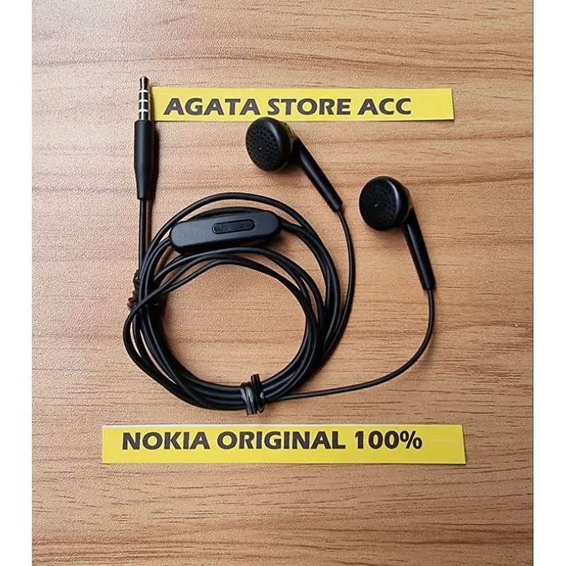 Headset Earphone NOKIA Original Model EMB-NKA010STKA / Nokia Lumia Jack 3.5mm