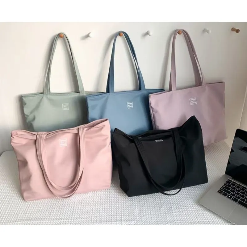 Totebag #1817 Wanita Waterproof Warna Pastel Modifei Bags Fashion Totebag Large