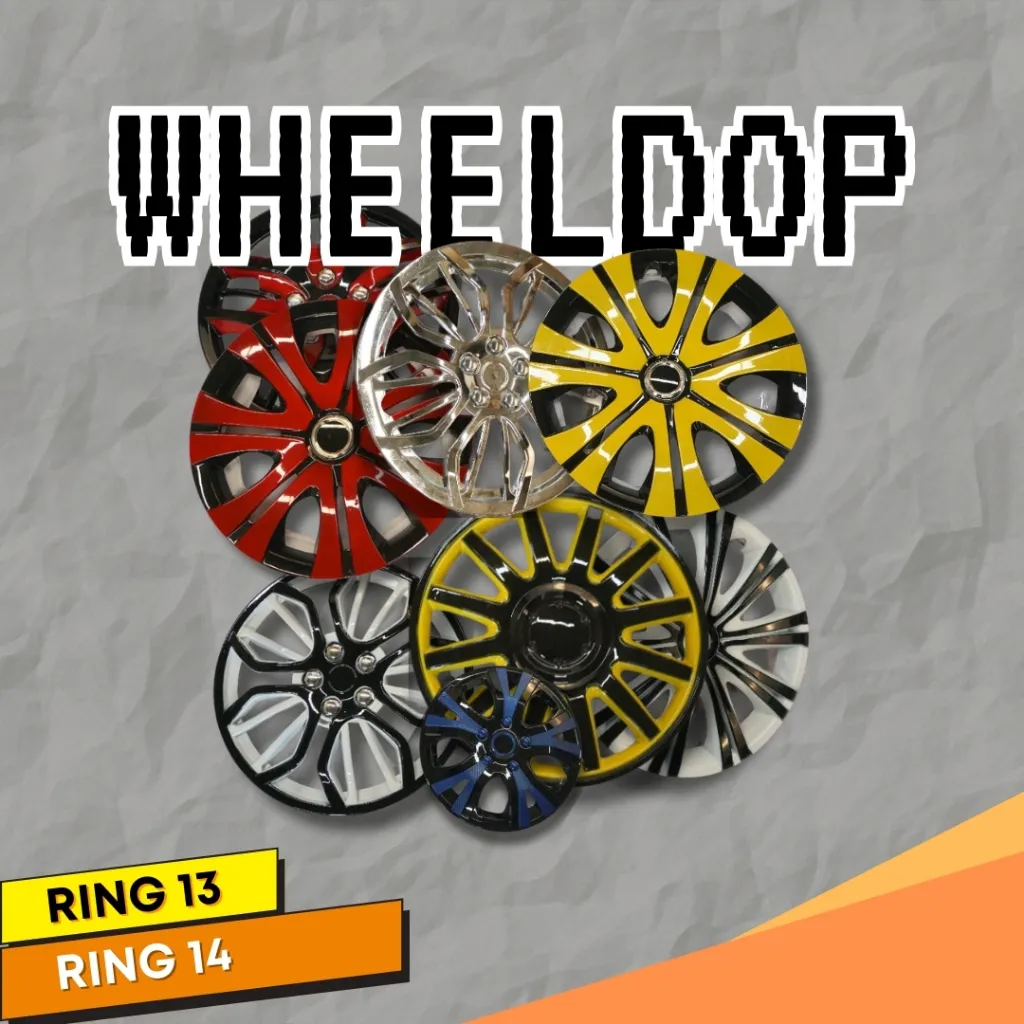 Whelldop Ring 13 14 Wildop Cover Velg Motif Racing Welldop Wheeldop Tutup Velg Mobil