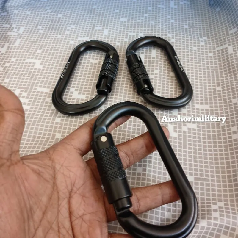 Carabiner Twist Lock Kong italy Original Carabiner Kong Auto Lock alloy 26kn Karabiner Jatah TNI