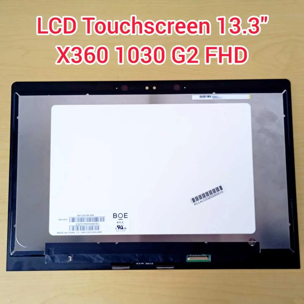 LCD Touchscreen HP Elitebook 13.3” LED X360 1030 G2 B133HAN04.2 M133NVF3 R1 N133HCE-GP1 B133HAN04 917927-001 FHD No Frame 30PIN