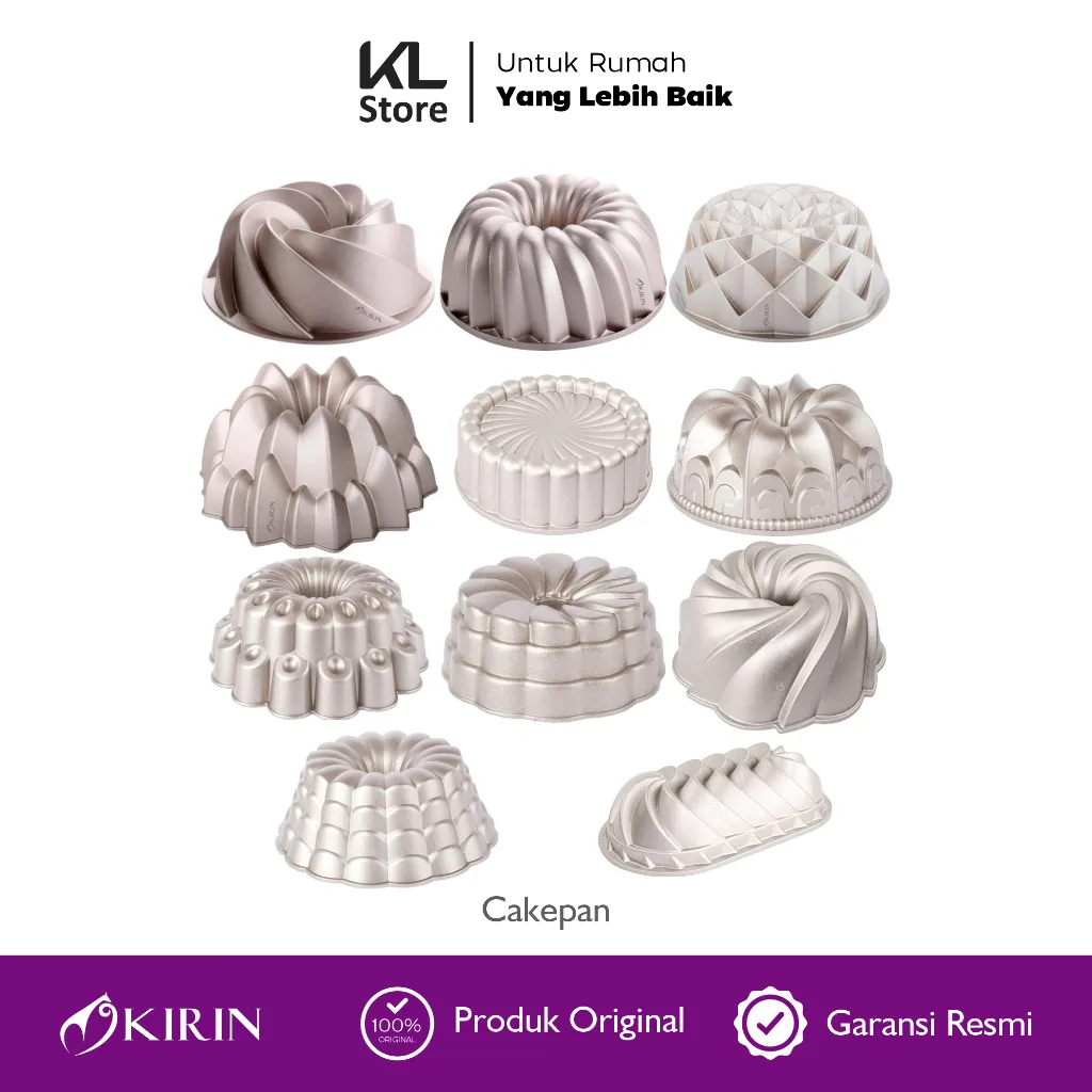 KIRIN PREMIUM CAKEPAN DIE CAST 2500 ml / Loyang Kue Kirin Premium / Loyang Kue Bahan Tebal