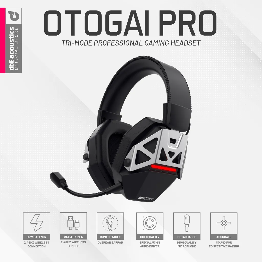 dbE Otogai Pro Tri-Mode Professional Gaming Headset
