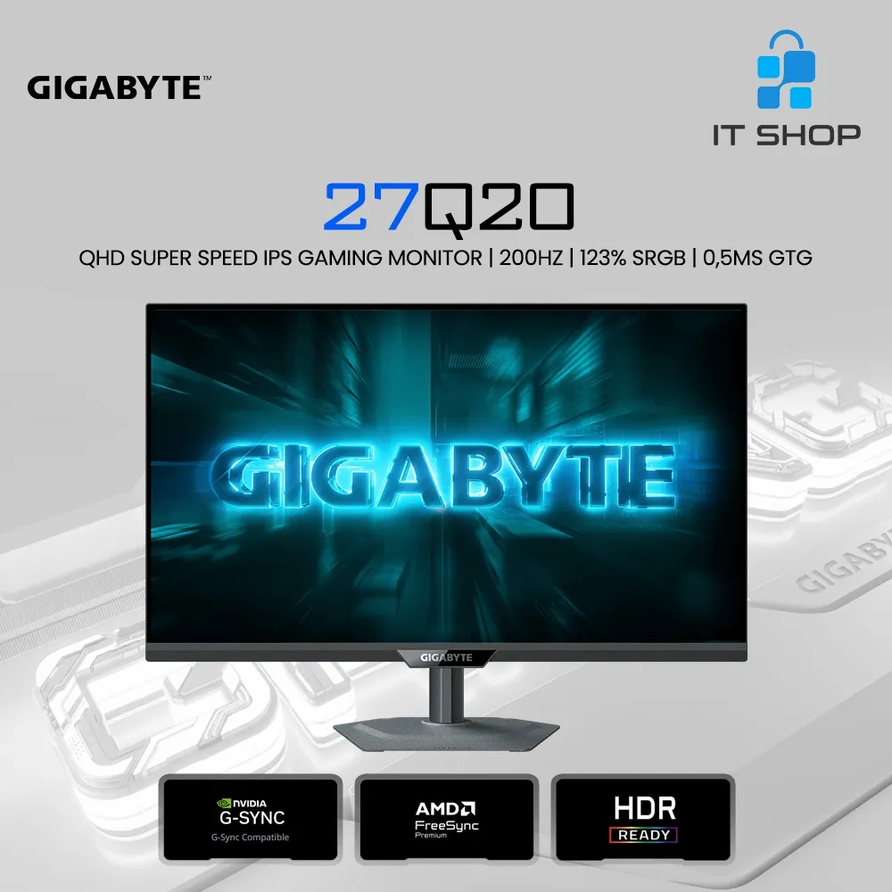 Gigabyte G27Q20 Gaming Monitor 27inchi QHD SS IPS 200Hz